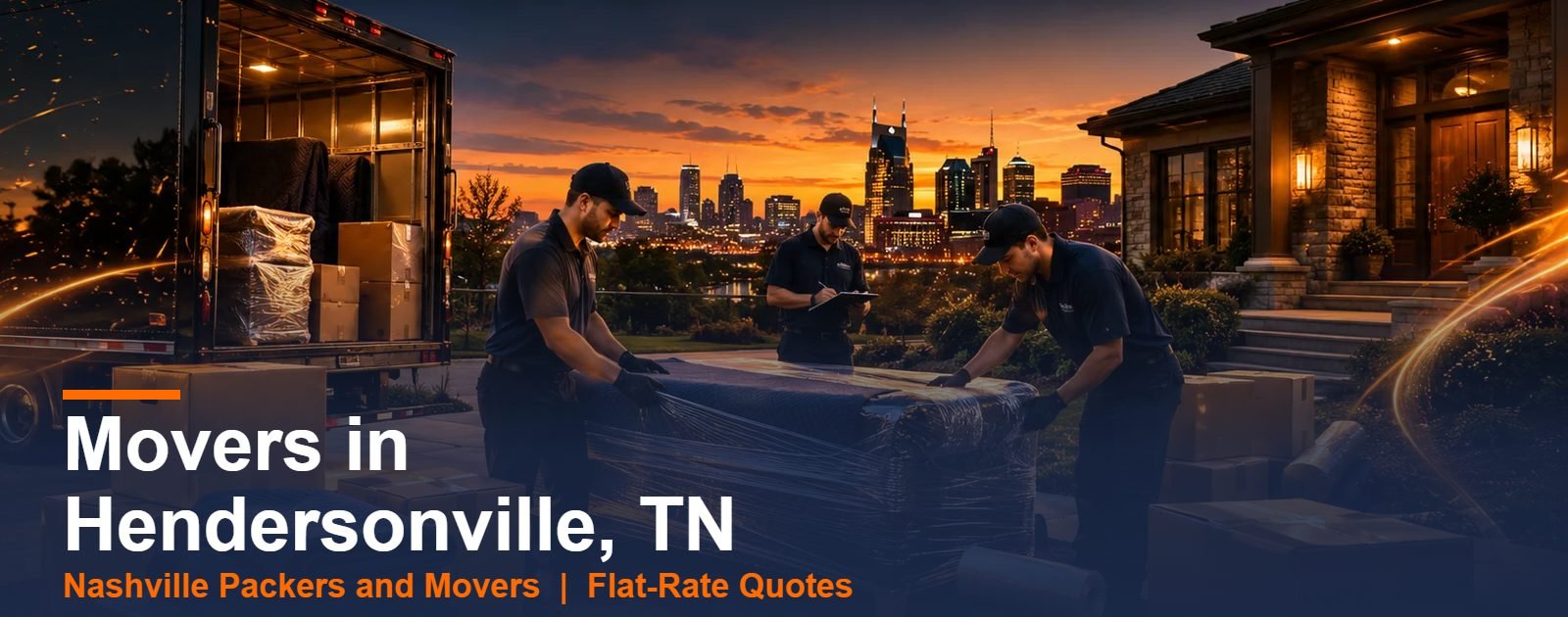 Movers in Hendersonville TN loading a moving truck