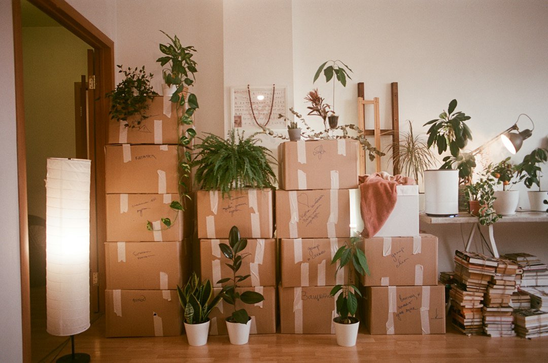 Nashville moving quote planning with organized boxes