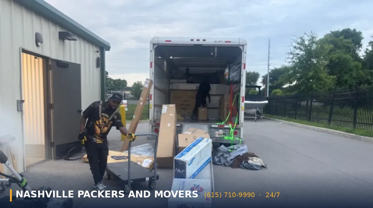 How Much Does it Cost to Hire Movers in Nashville TN in 2026 8 Professional moving company crew planning the cost to hire movers in Nashville TN
